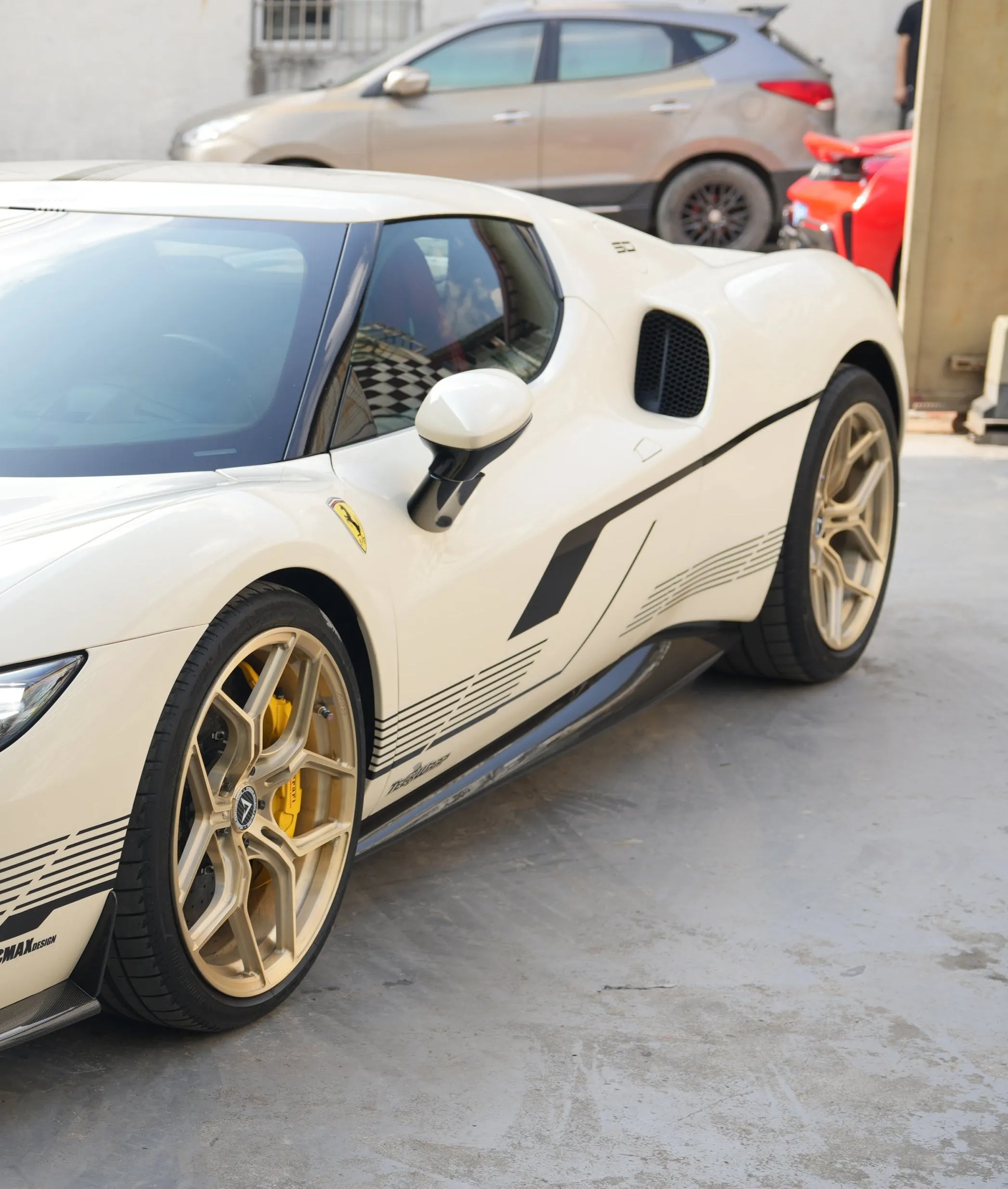 Aero Republic OEM Replacement Style Side Skirts for Ferrari 296 GTB GTS 2021-ON Carbon Fiber / FRP