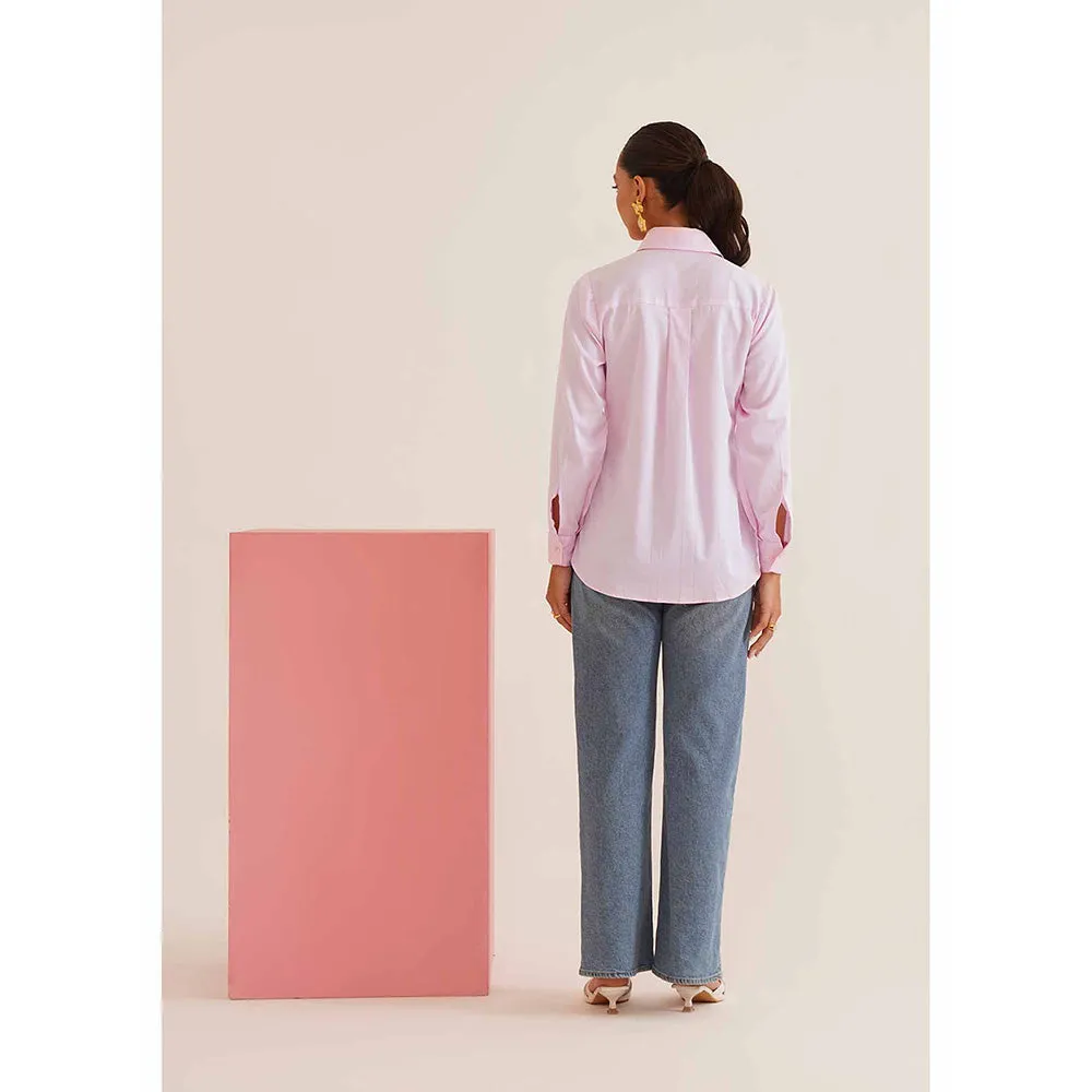 AMOSHI Pink Embellished/Sequined Amore Shirt