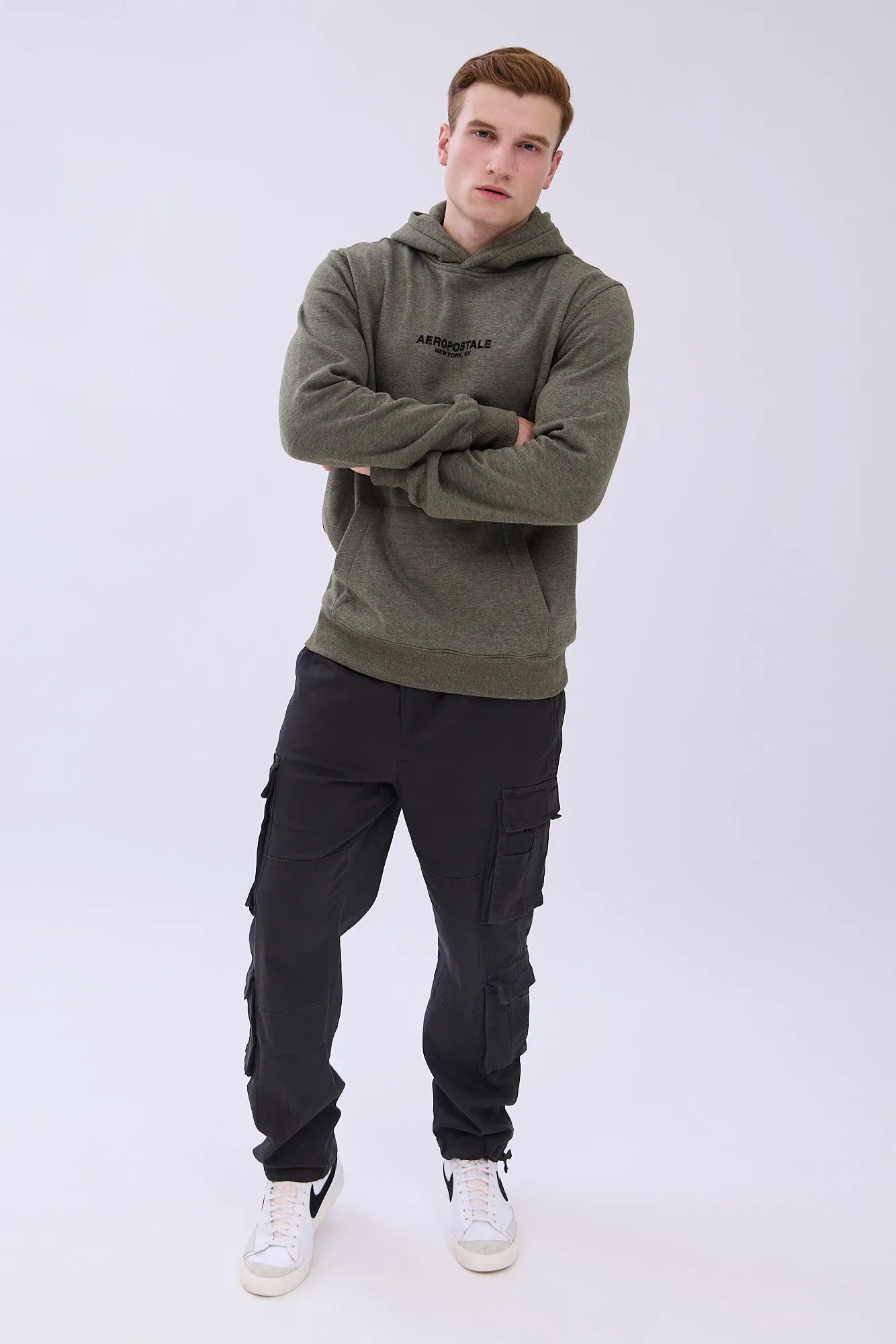 Aéropostale Mélange Graphic Hoodie