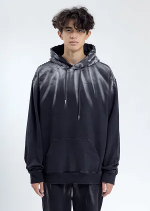 Black French Terry Tie Dye Hoodie