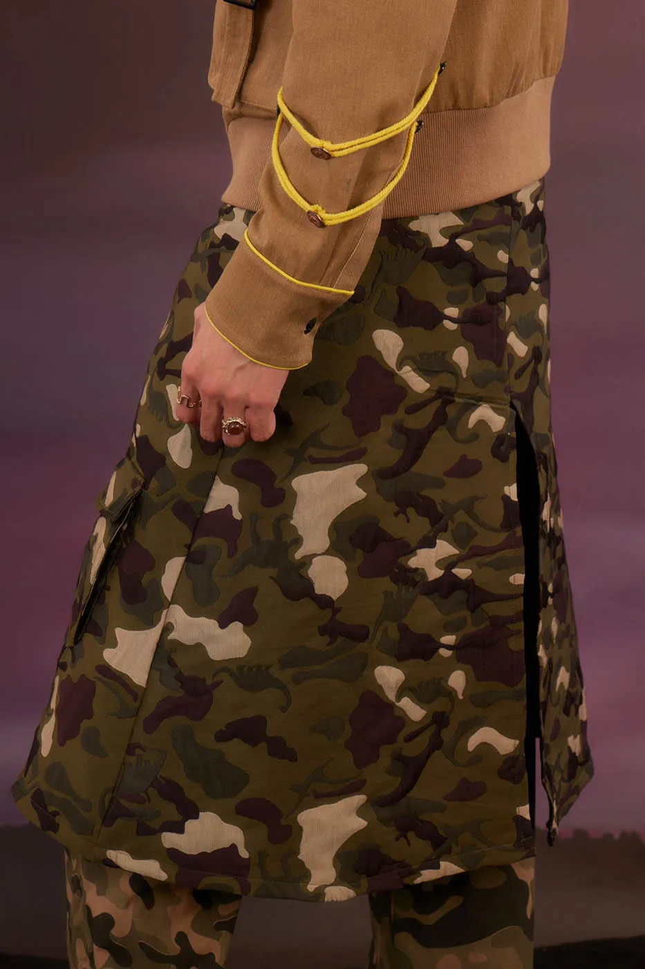 Camo Skirt Overlay Pants