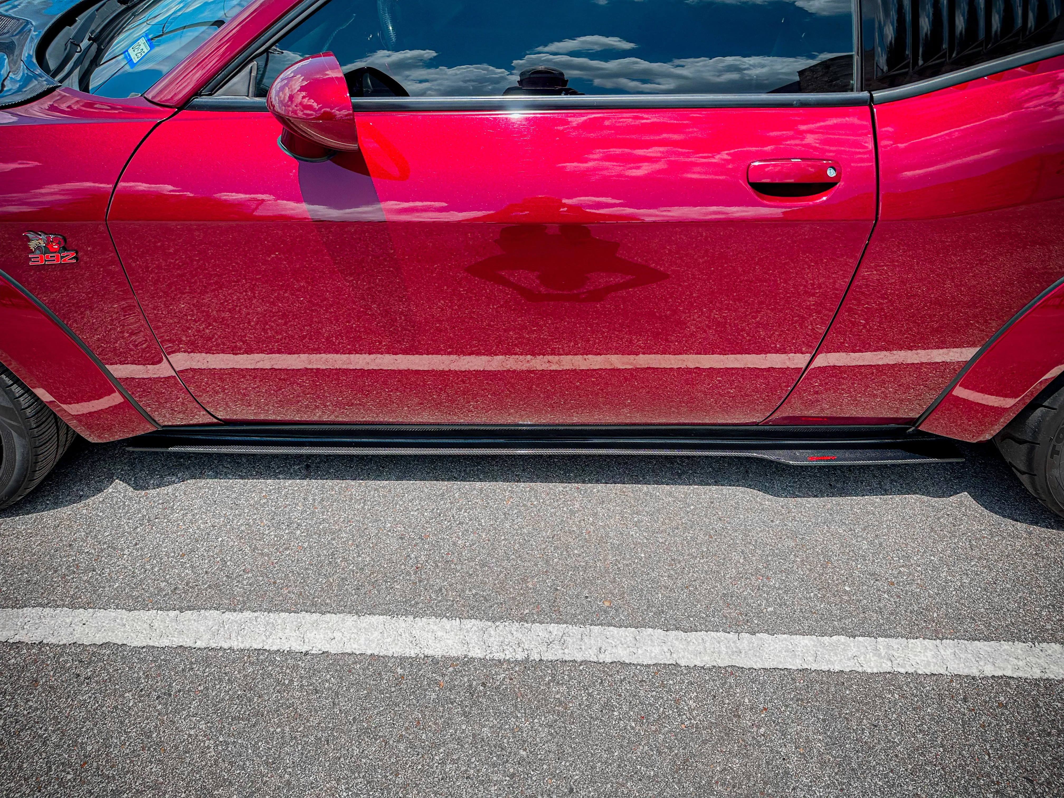 CMST Tuning Side Skirts for Dodge Challenger Hellcat T/A Scat Pack 392 R/T Carbon Fiber/FRP