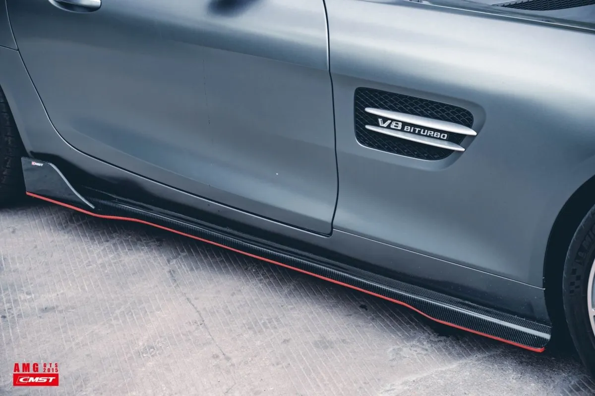 CMST Tuning Side Skirts for Mercedes Benz AMG GT GTS C190 Carbon Fiber/FRP