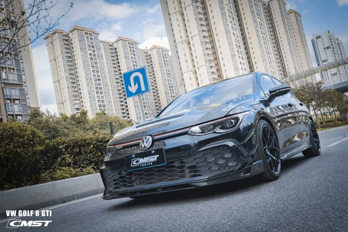 CMST Tuning Side Skirts  for Volkswagen Golf R GTI MK8 2022-ON Carbon Fiber / FRP