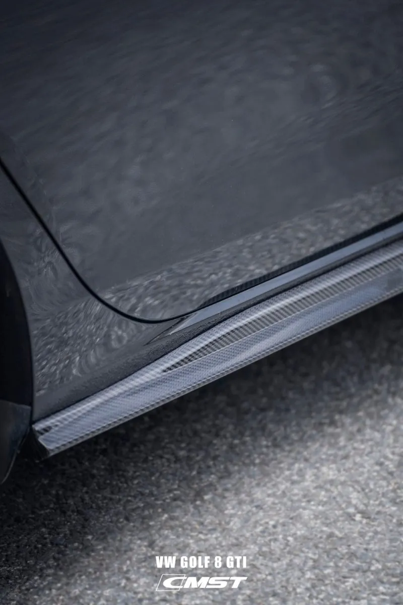 CMST Tuning Side Skirts  for Volkswagen Golf R GTI MK8 2022-ON Carbon Fiber / FRP