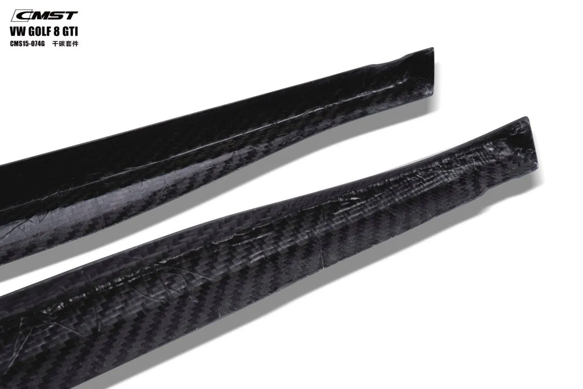 CMST Tuning Side Skirts  for Volkswagen Golf R GTI MK8 2022-ON Carbon Fiber / FRP