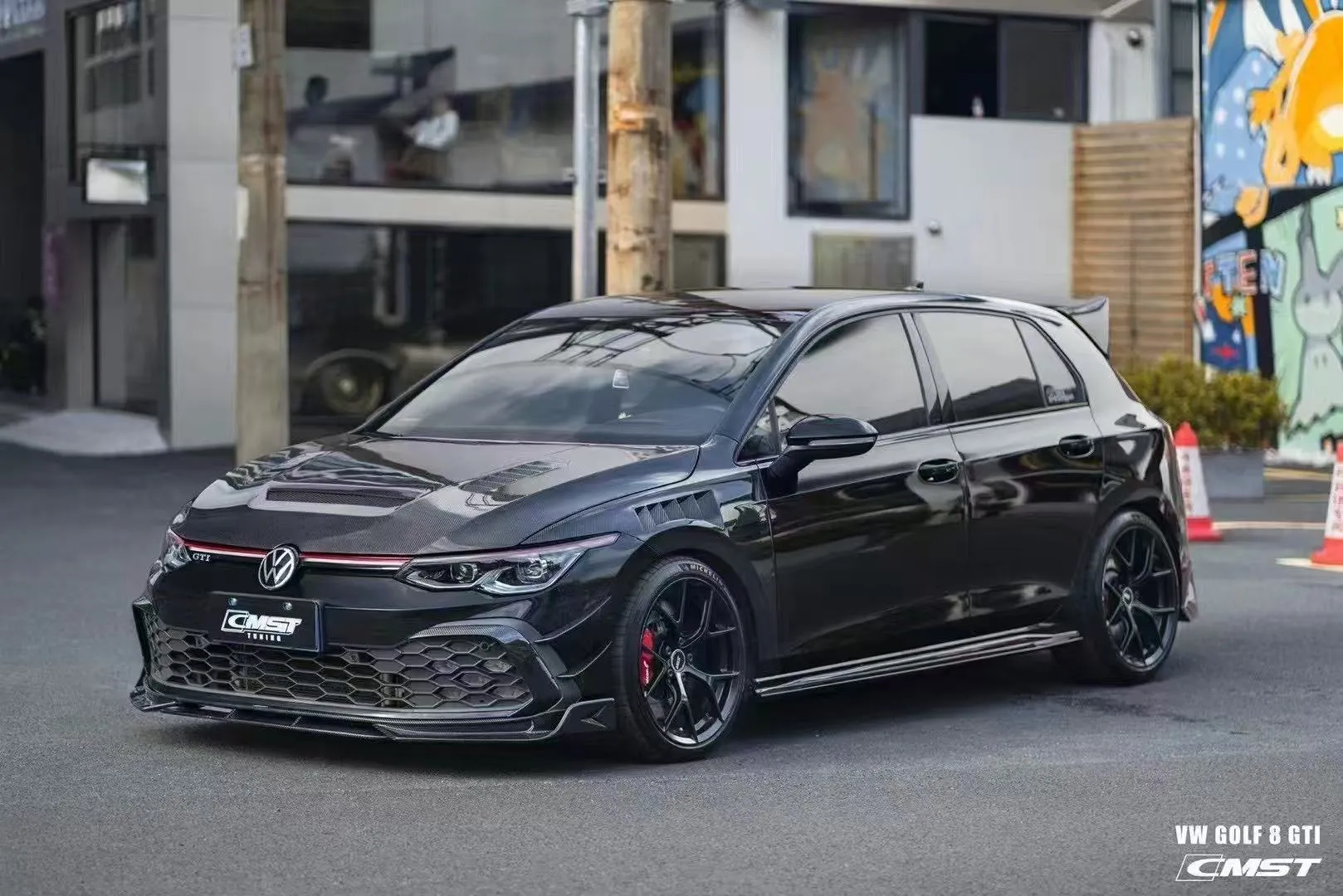 CMST Tuning Side Skirts  for Volkswagen Golf R GTI MK8 2022-ON Carbon Fiber / FRP