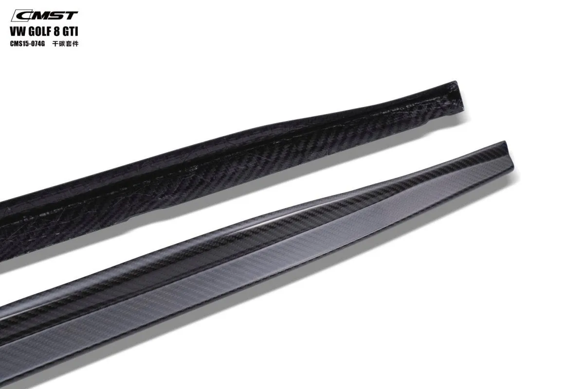 CMST Tuning Side Skirts  for Volkswagen Golf R GTI MK8 2022-ON Carbon Fiber / FRP
