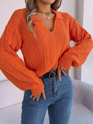 Cozy In Style Collared Knit Sweater