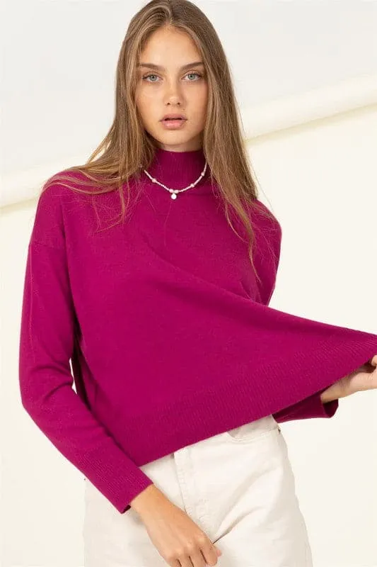 Cozy Up High Neckline Sweater