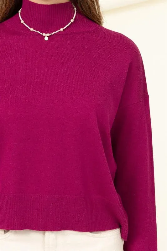 Cozy Up High Neckline Sweater