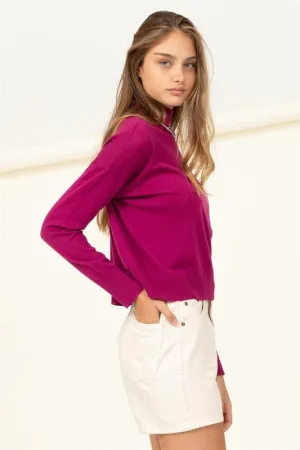 Cozy Up High Neckline Sweater
