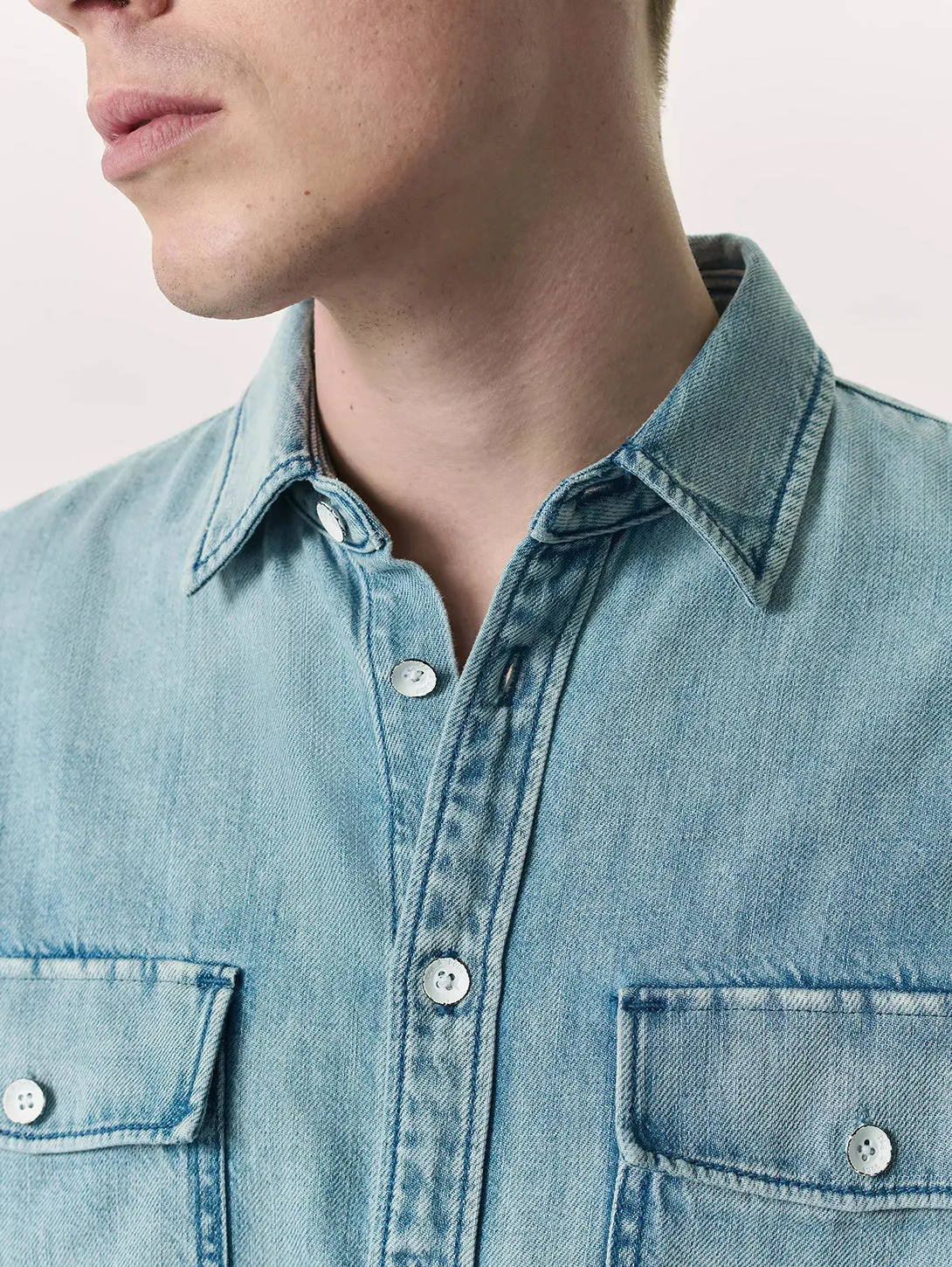 Featherweight Denim CPO Overshirt - Fletcher