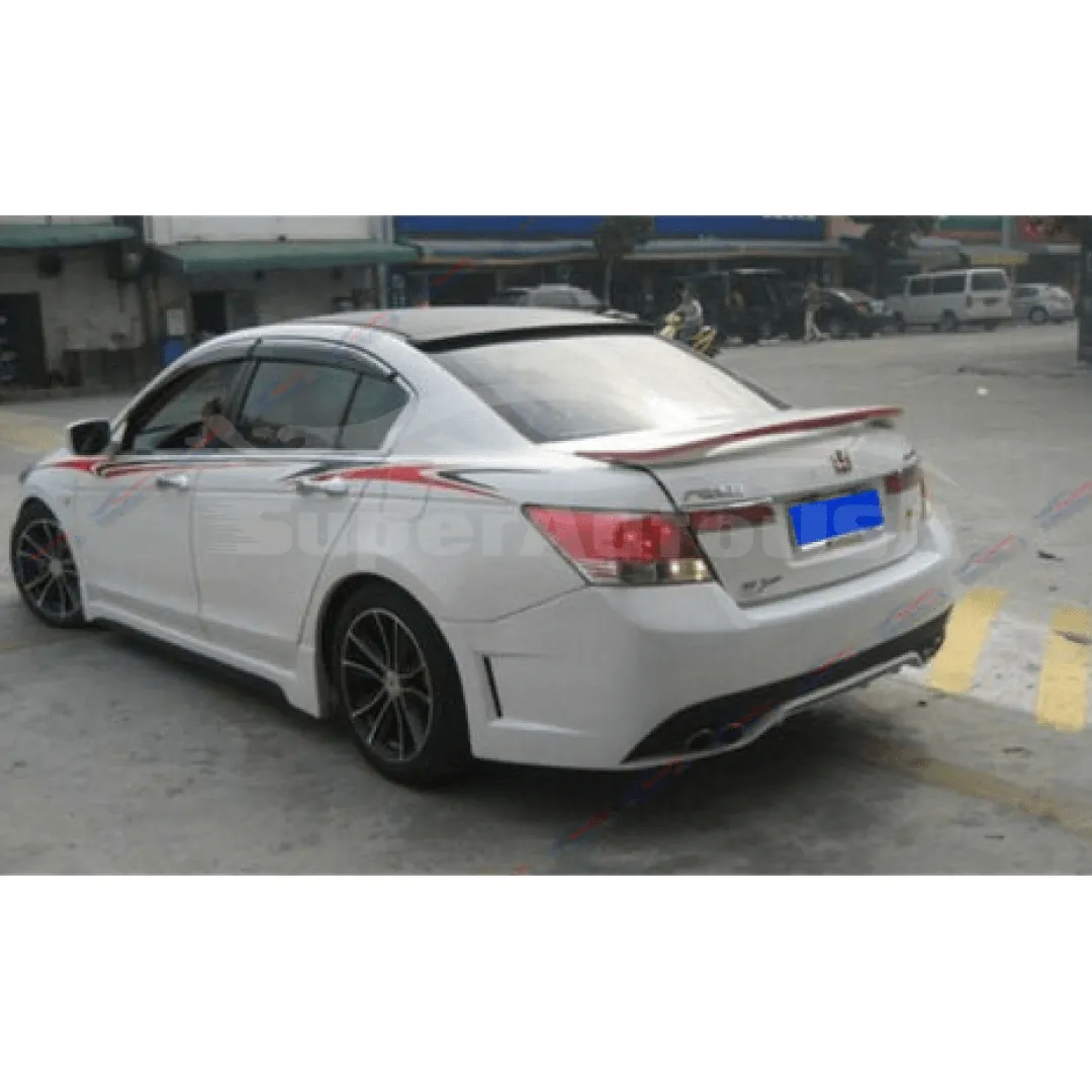 Fit 2008-2012 Honda Accord 4 Door MOD Style Side Skirts Body Kit Black PP US