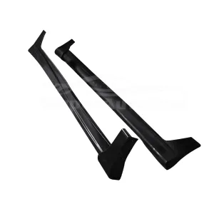 Fit 2008-2012 Honda Accord 4 Door MOD Style Side Skirts Body Kit Black PP US