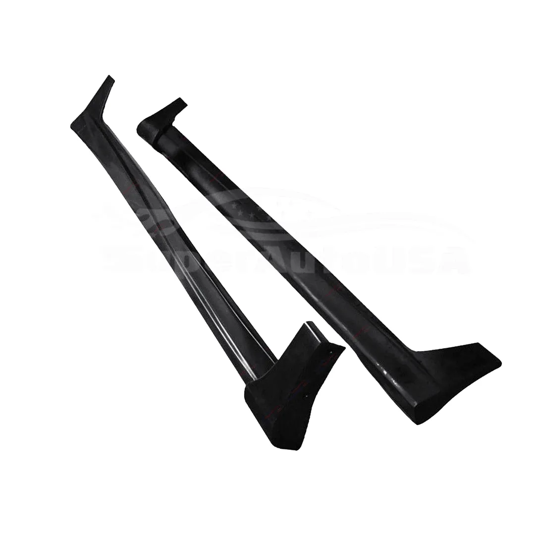 Fit 2008-2012 Honda Accord 4 Door MOD Style Side Skirts Body Kit Black PP US