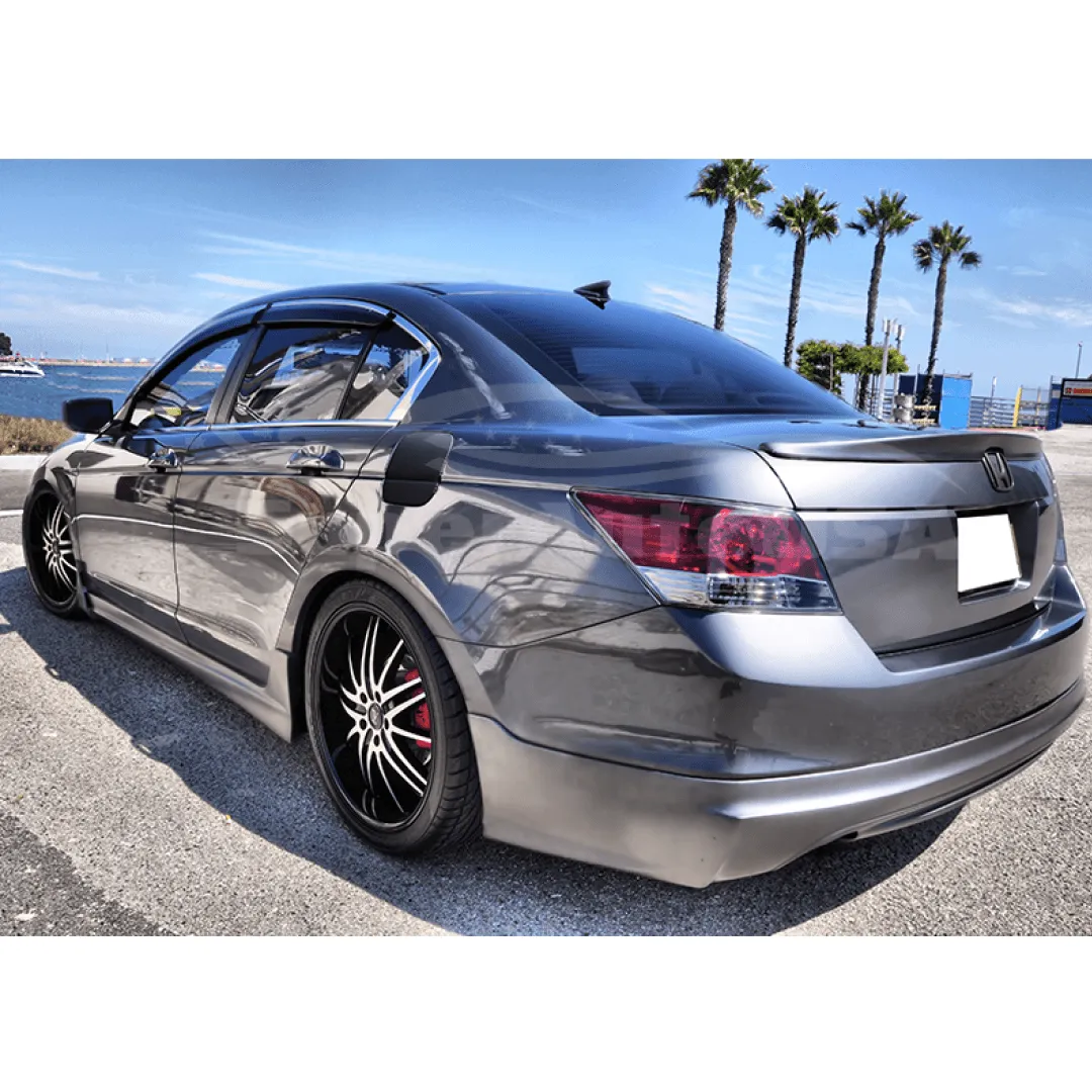 Fit 2008-2012 Honda Accord 4 Door MOD Style Side Skirts Body Kit Black PP US