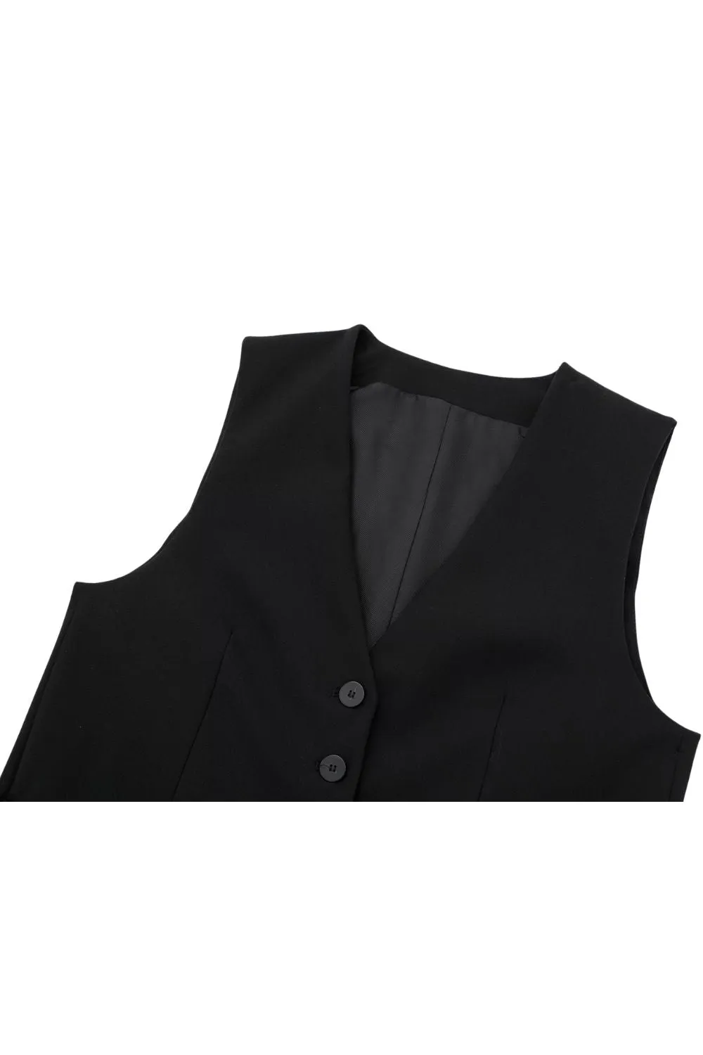 ‘Gabriella’ Classic V-Neck Fitted Vest