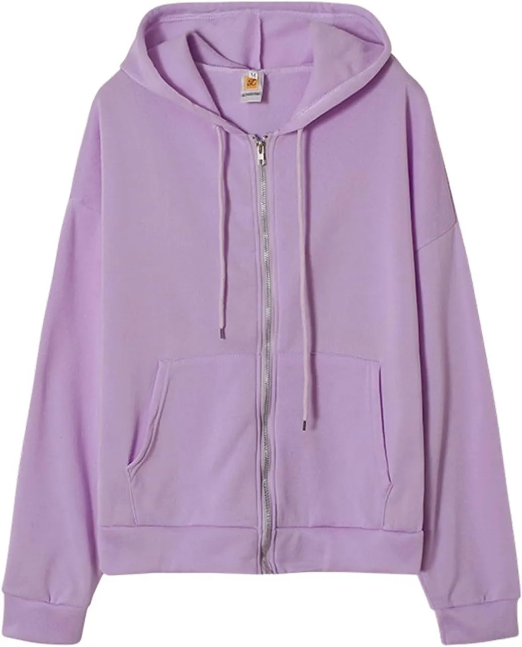 GIERIDUC Womens Zip Up Hoodies Long Sleeve Oversized Sweatshirts Super Soft Womens Sweatshirt Comfy Long Sleeve White Hoodies