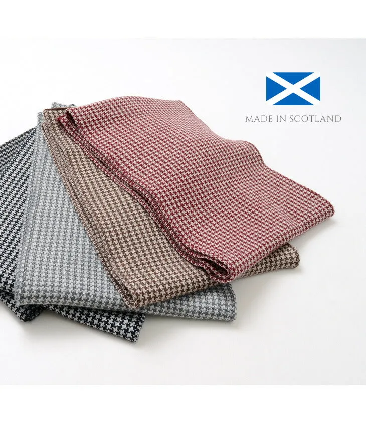GILBERT WILSON OF HA / Staggered Check Merino Wool Snood