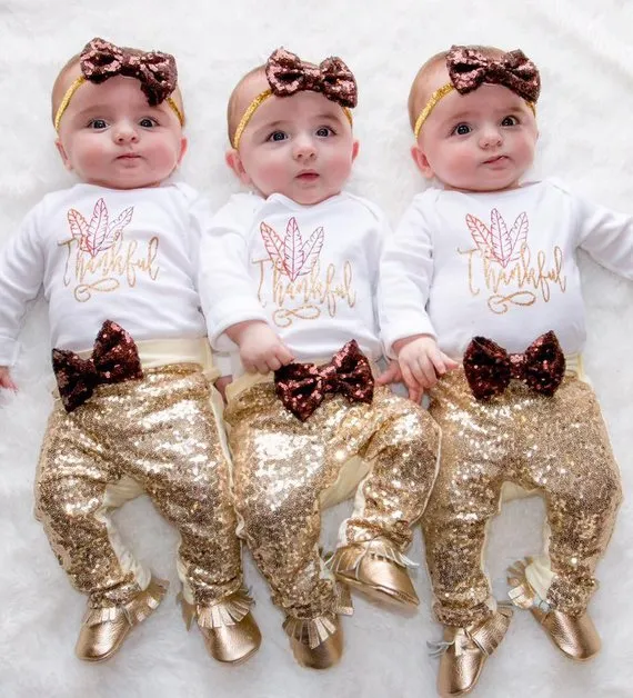 Girl's Black Sequin Pants