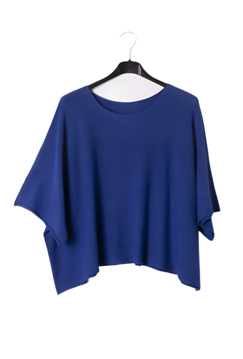 Italian Boxy Cropped Chunky Knit Sweater One Size