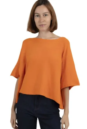 Italian Boxy Cropped Chunky Knit Sweater One Size