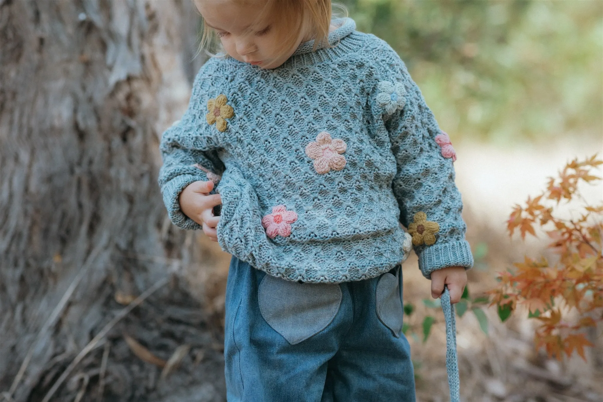 Jardin Sweater - Dusty Blue