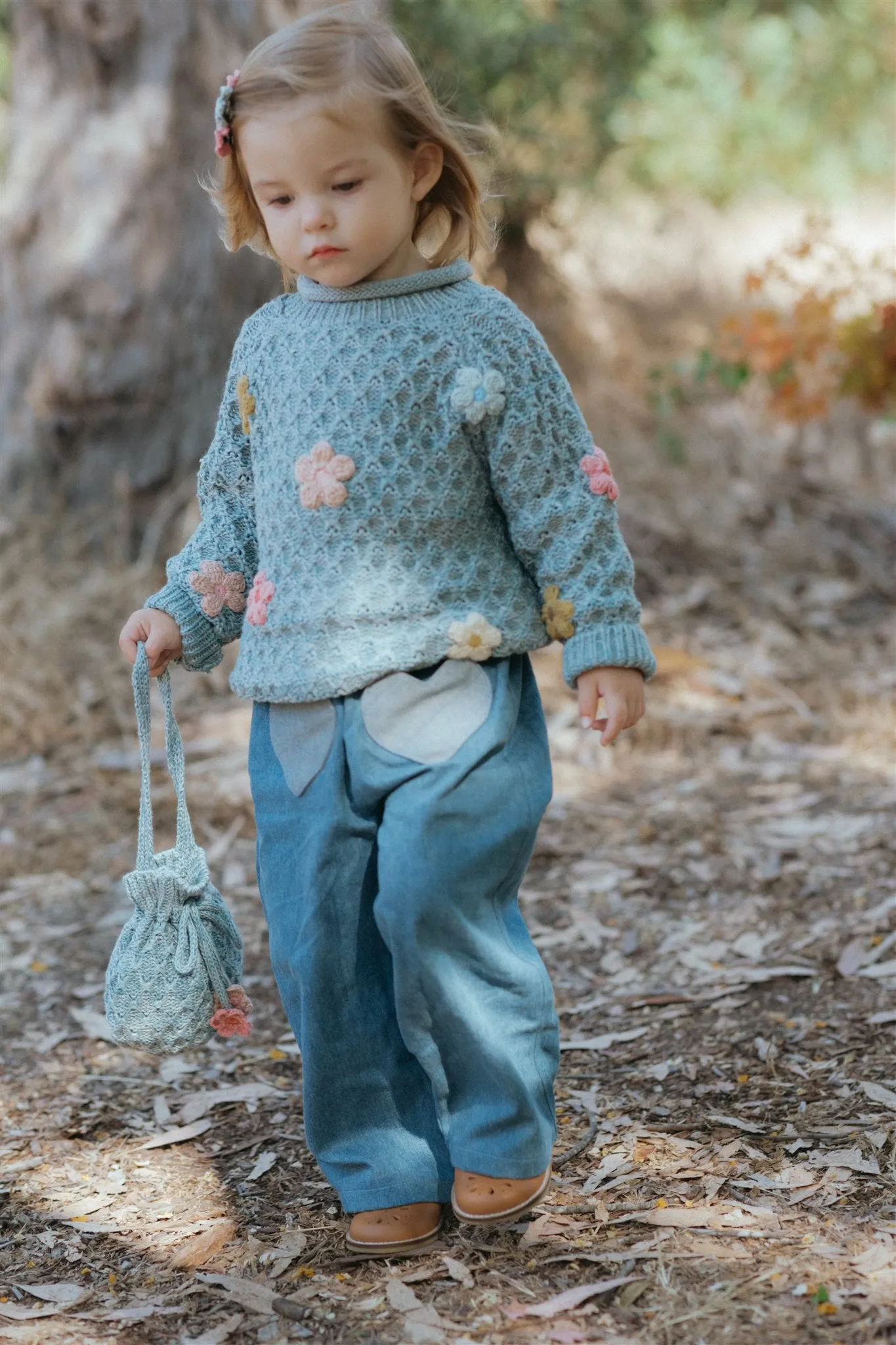 Jardin Sweater - Dusty Blue
