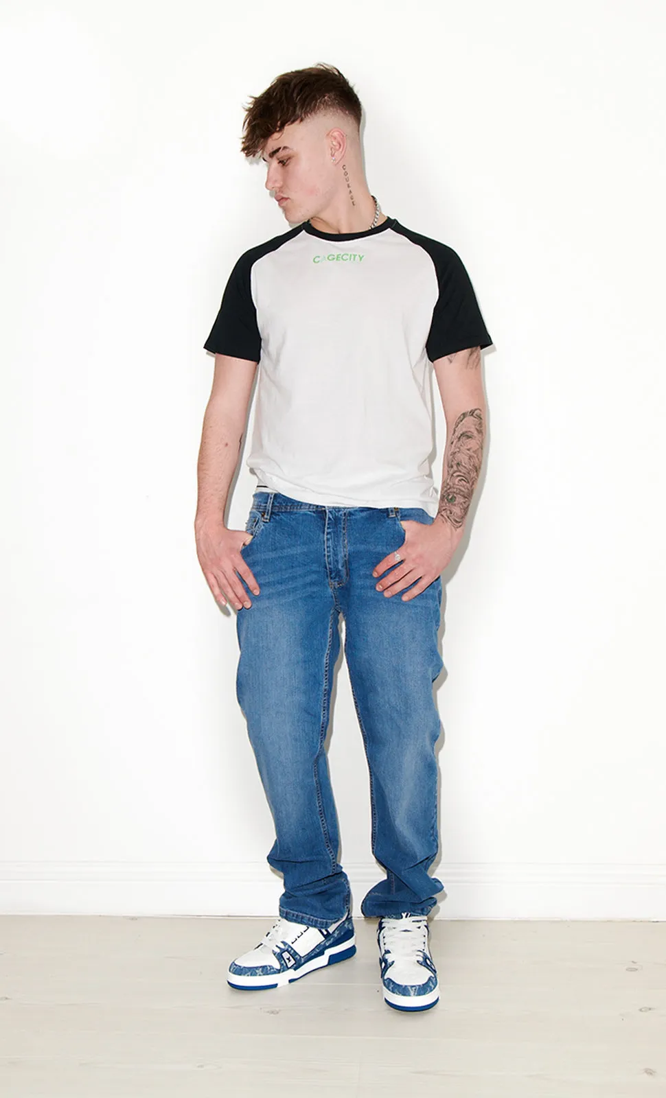 Jeans with A Logo