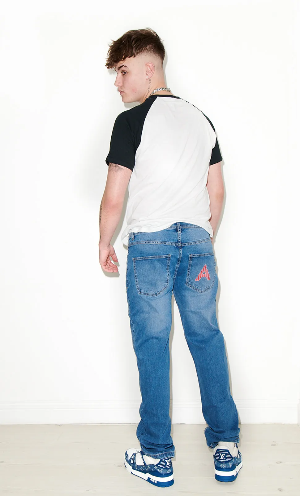 Jeans with A Logo