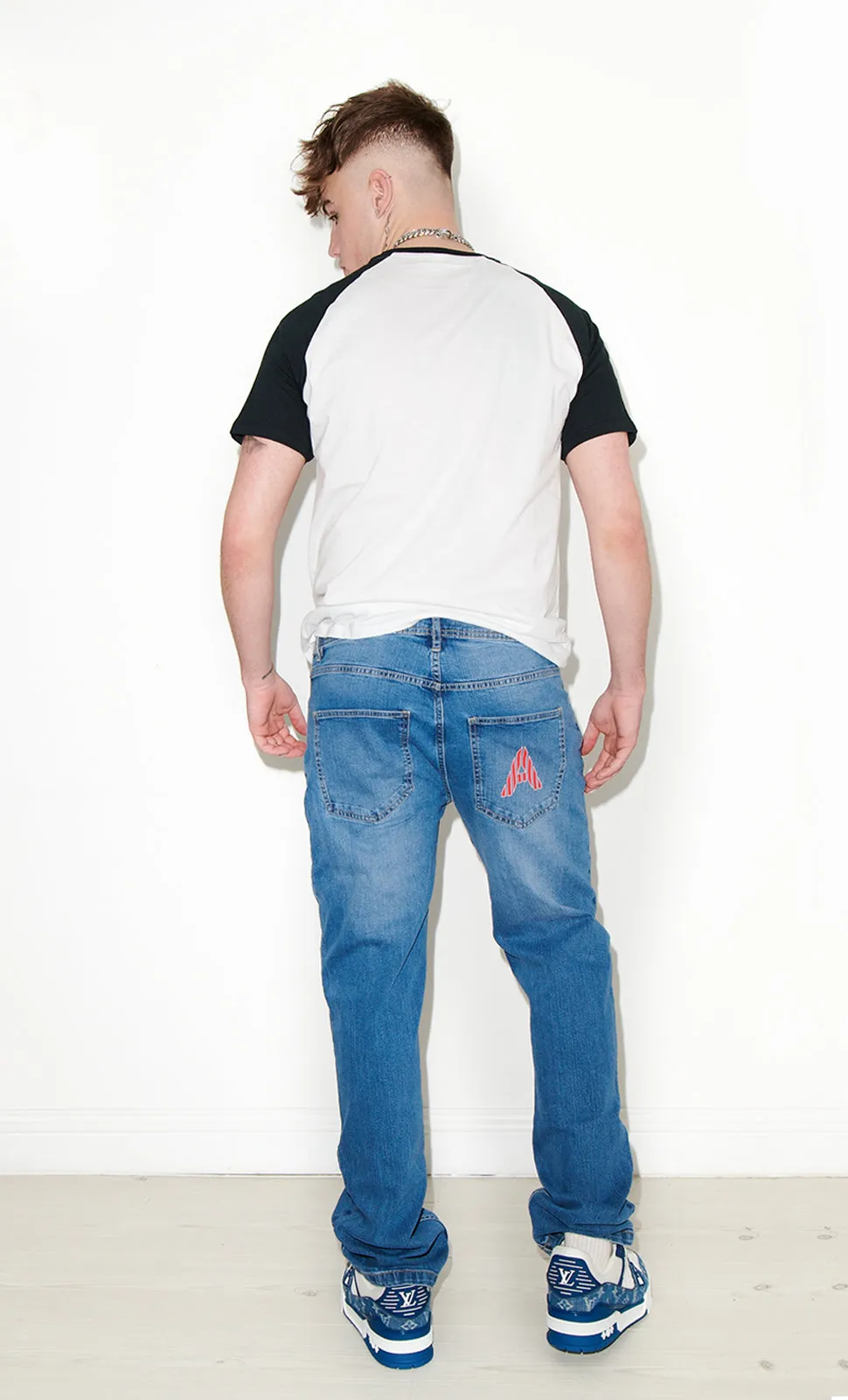 Jeans with A Logo