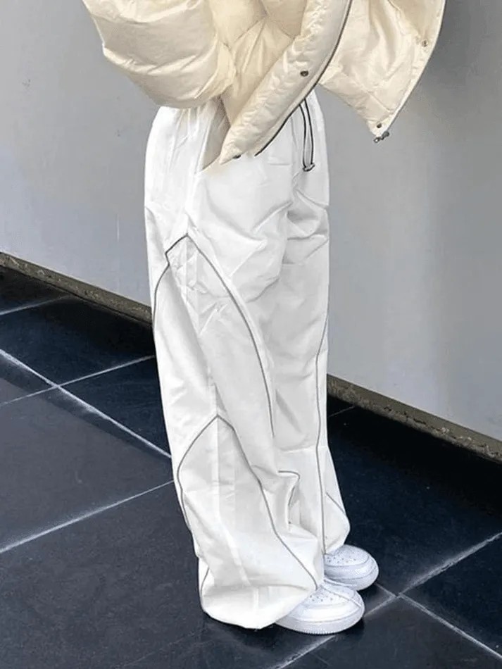 Joskaa Pintuck Detail Straight Leg Pants