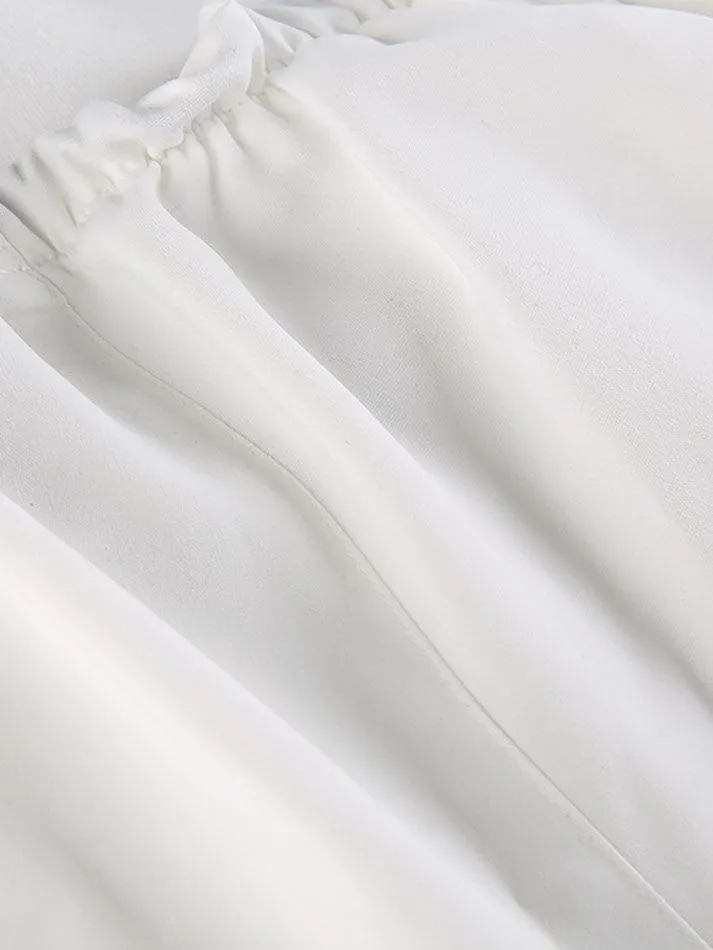 Joskaa Pintuck Detail Straight Leg Pants