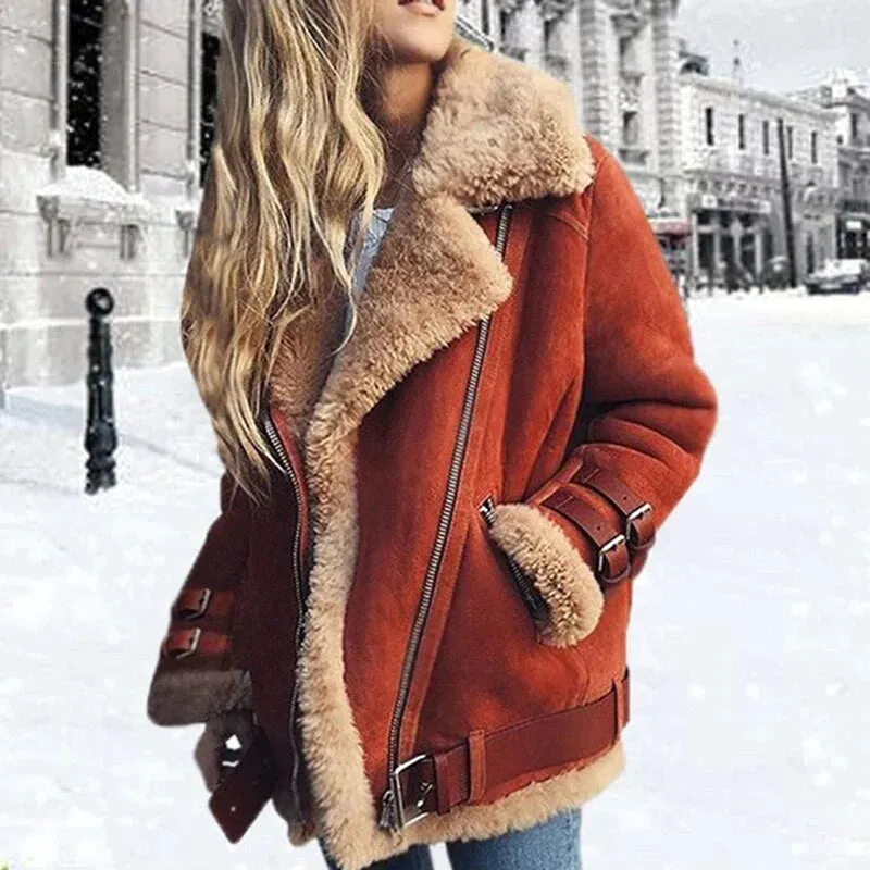 KAIYA - Manteau de fourrure pour femme