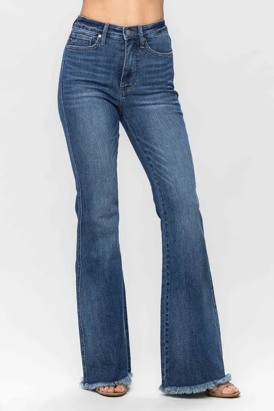 Kalina Tummy Control Plus Fray Hem Judy Blue Jeans