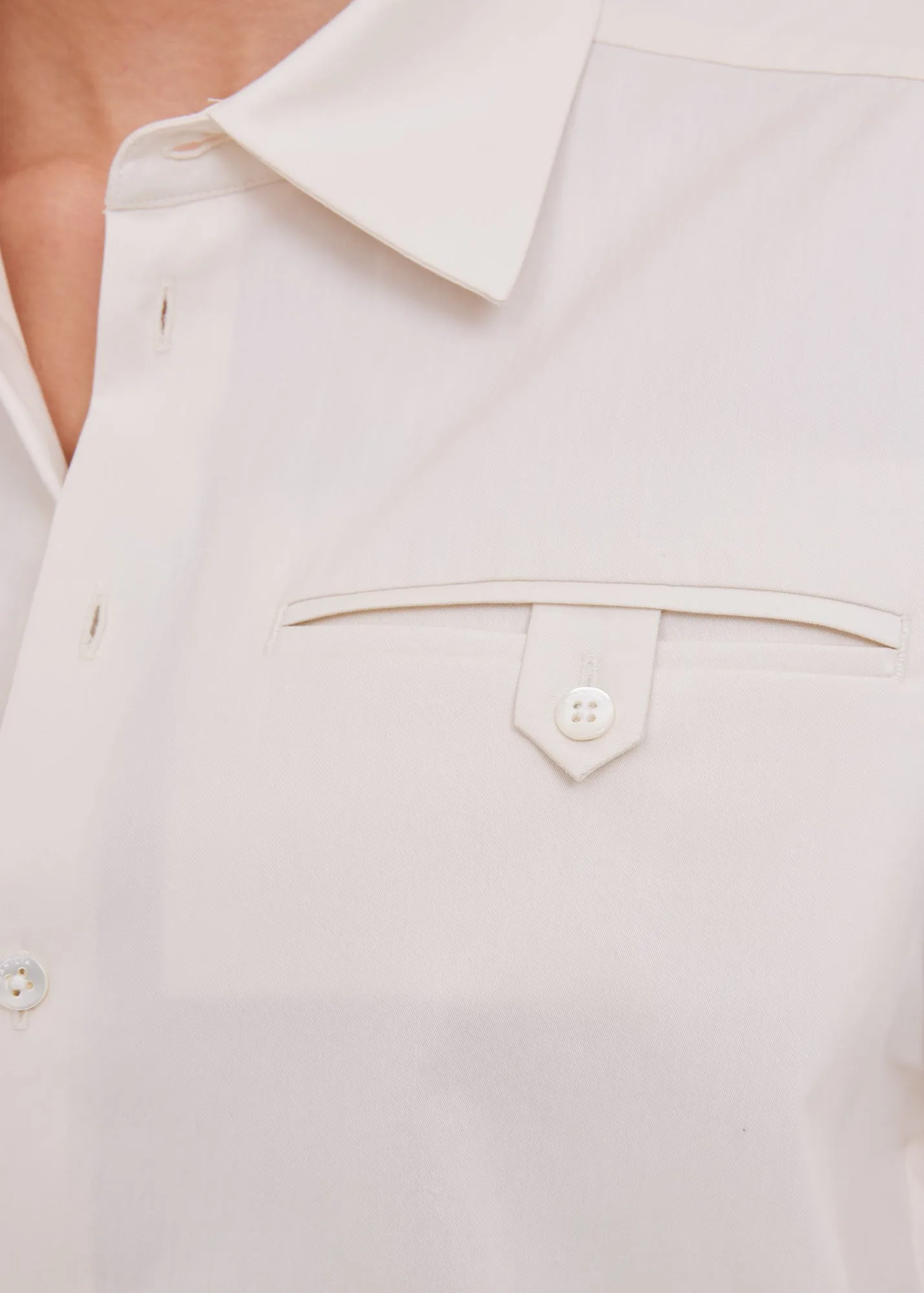 Katoenen cropped blouse