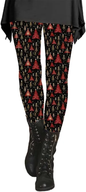 Leather Leggings for Women Leggings Artistic Splash Printed Soft Stretchy Pants Leather Leggings Tummy Control Soft