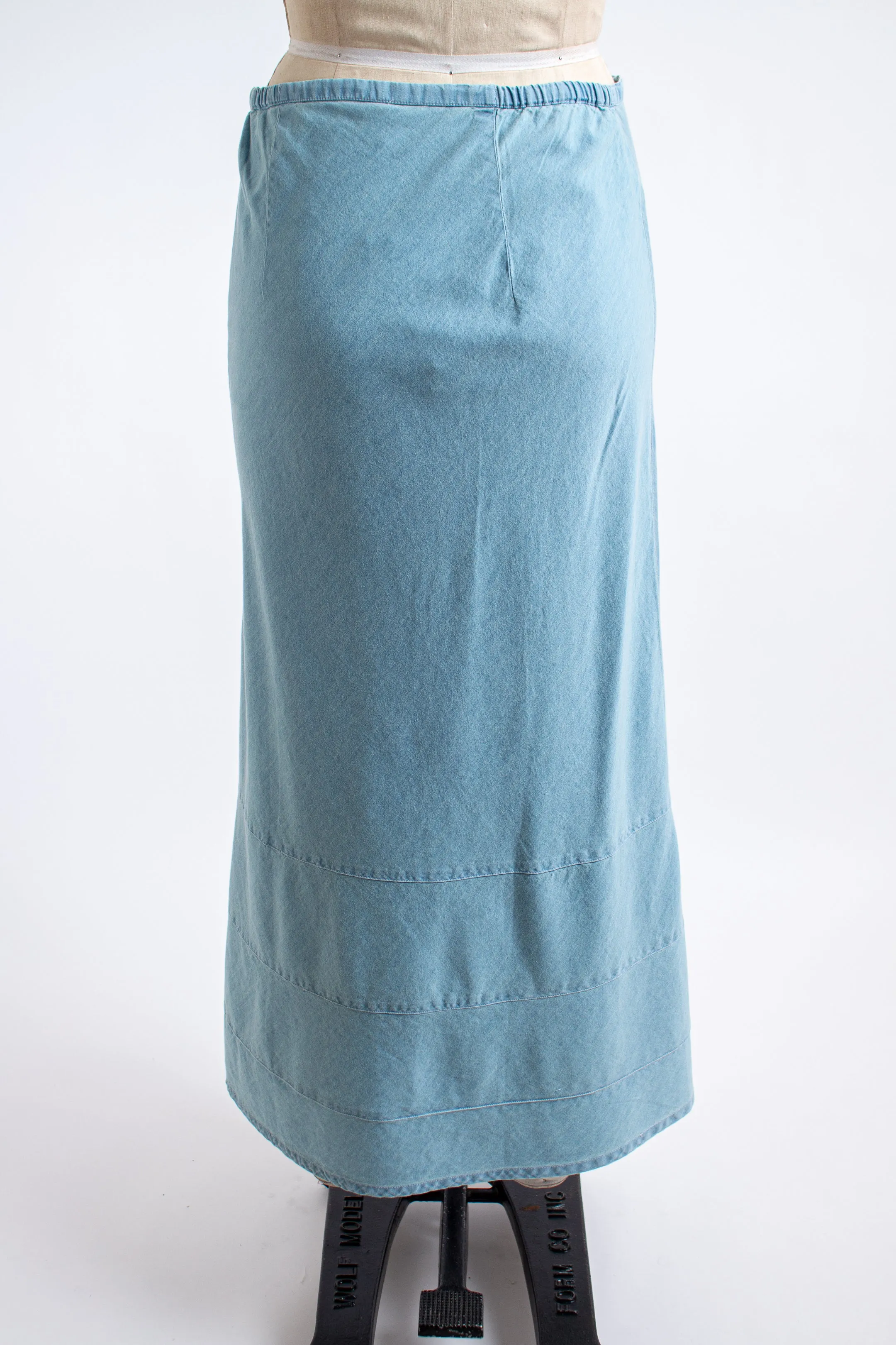 Light Blue Denim Skirt