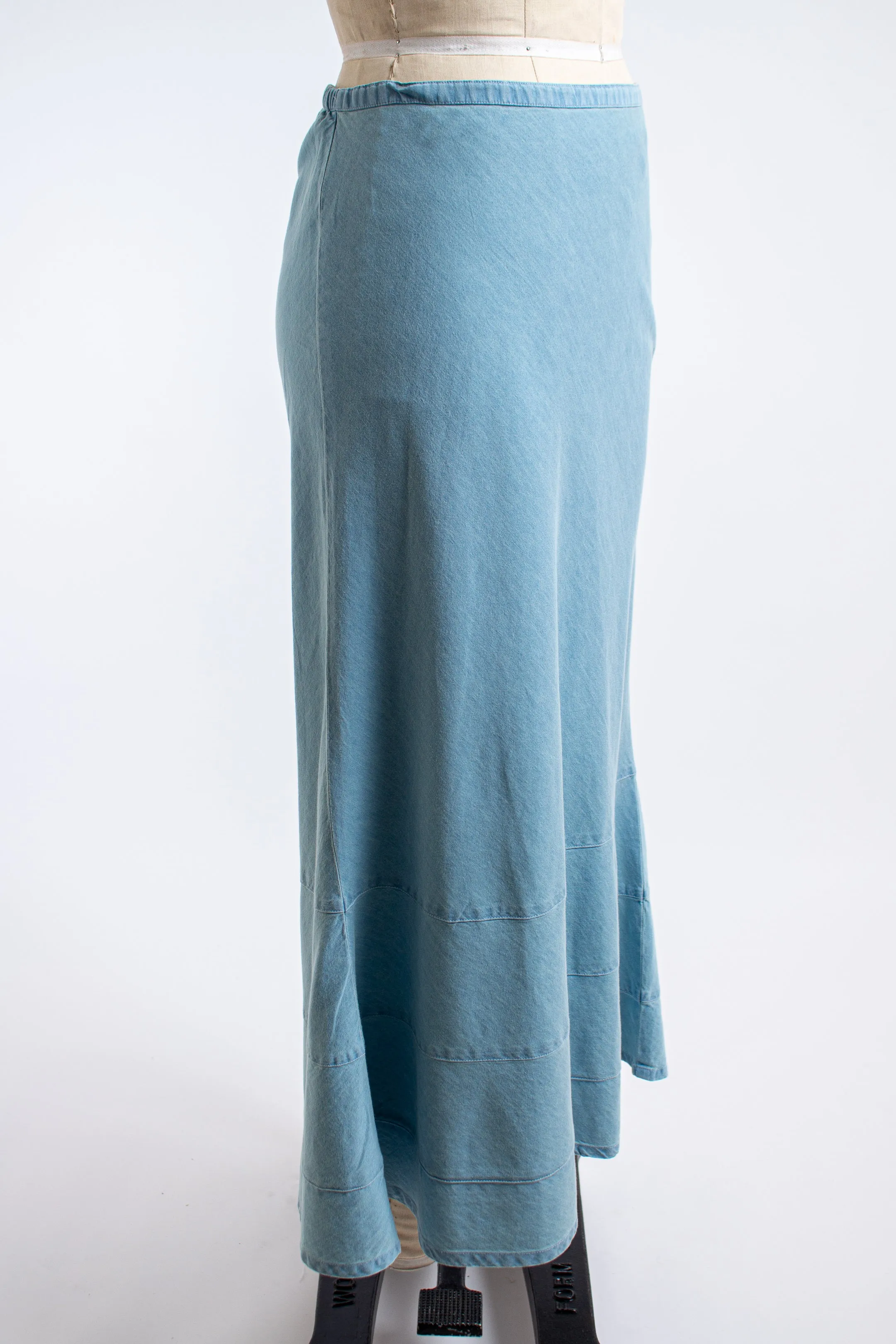 Light Blue Denim Skirt