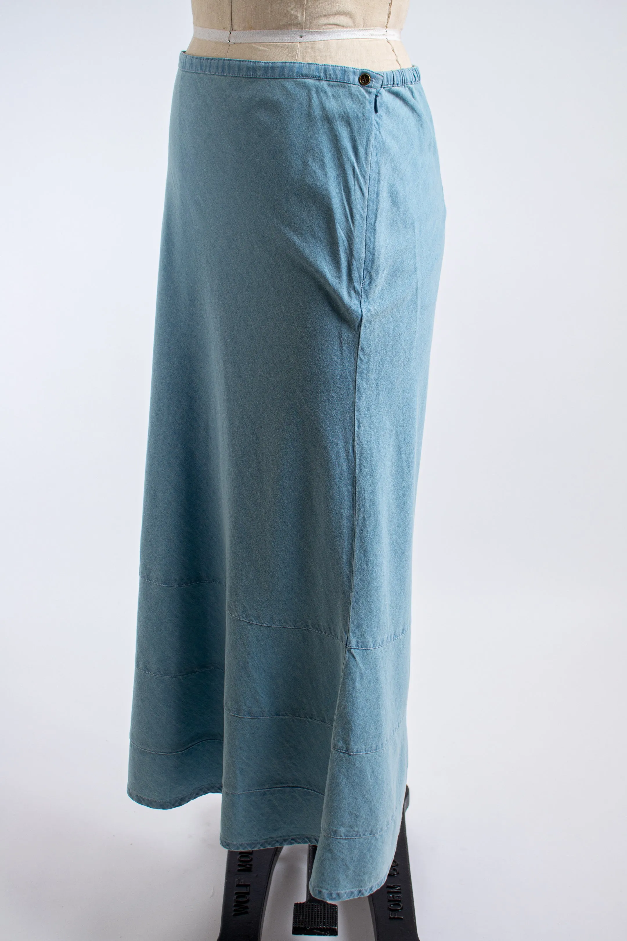 Light Blue Denim Skirt