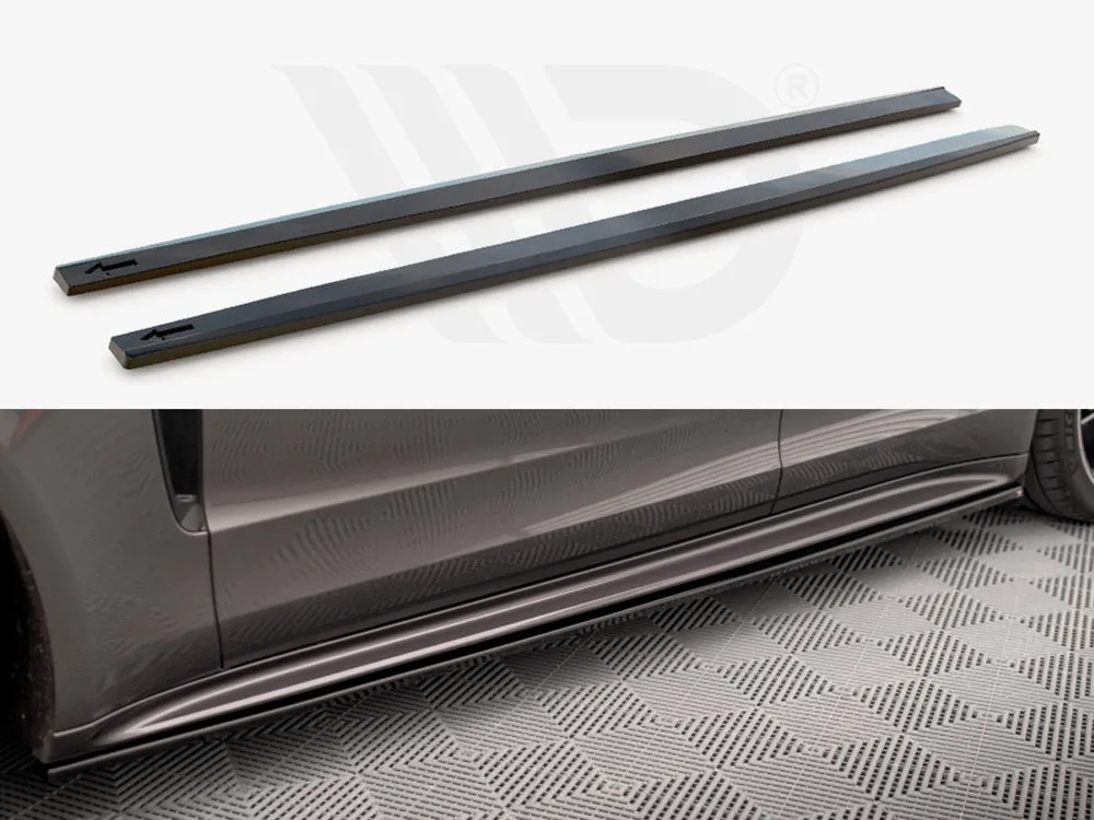 Maxton Design - SIDE SKIRTS DIFFUSERS PORSCHE PANAMERA E-HYBRID 971
