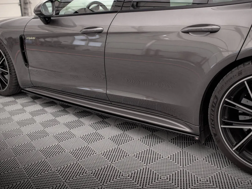Maxton Design - SIDE SKIRTS DIFFUSERS PORSCHE PANAMERA E-HYBRID 971