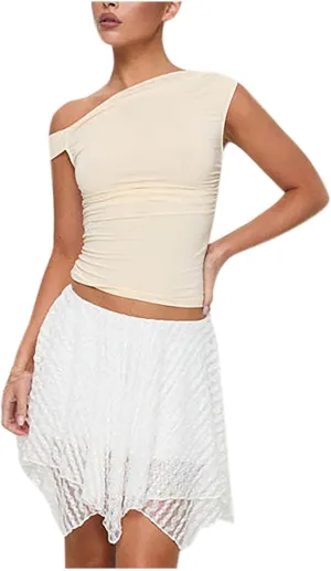 Mini Skirts for Women Dressy Casual Mesh Boho Dress Vacation Beach Summer Skorts Yoga Ballet Flowy Skorts 90s Outfits