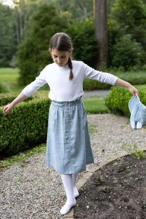 Mode Avant Light Denim Skirt