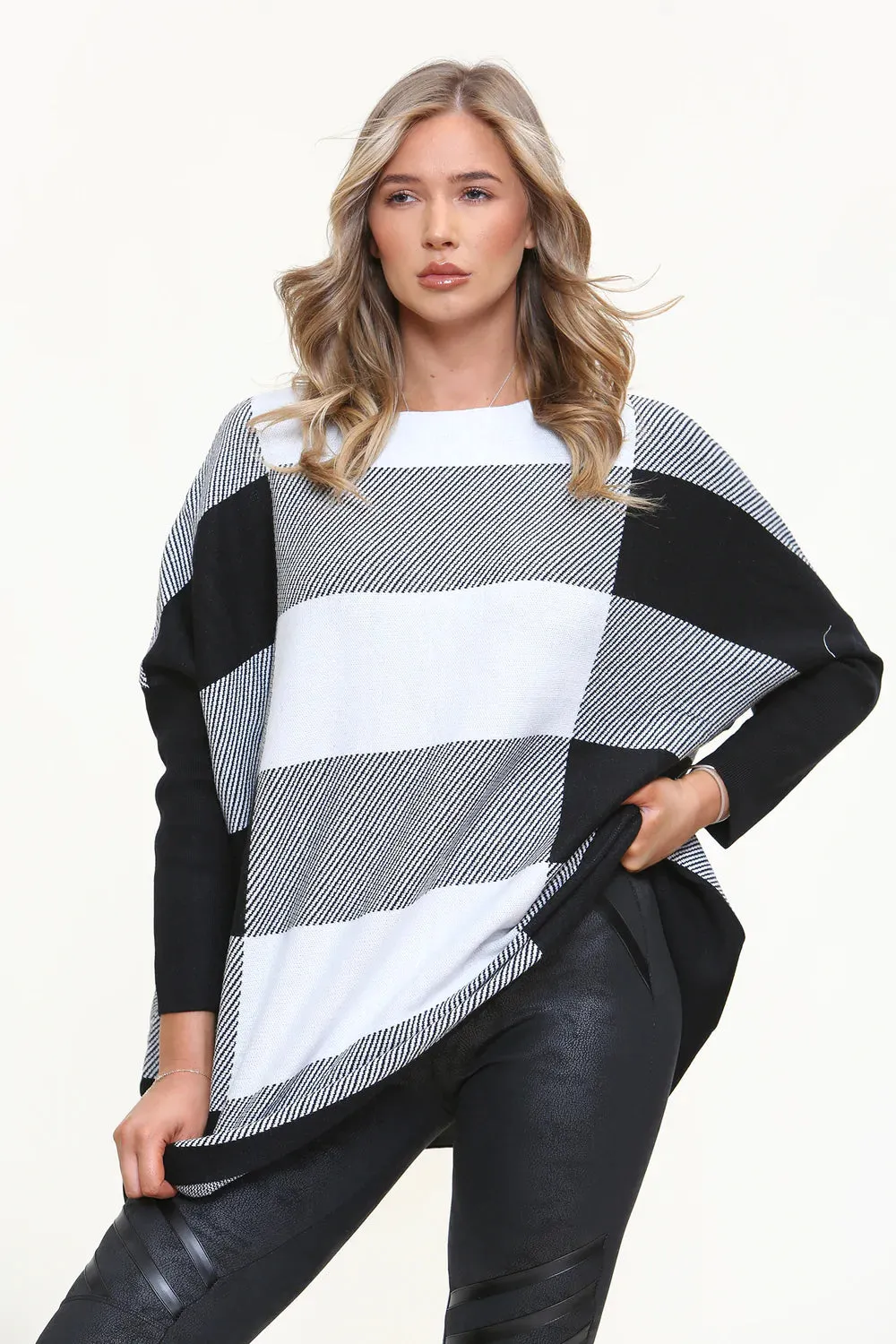 Monochrome Check Jumper