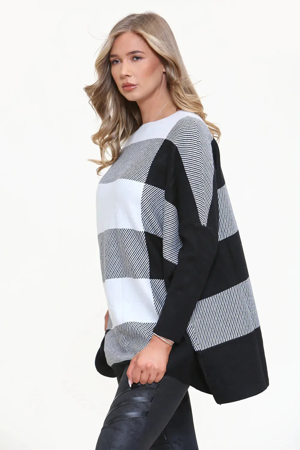 Monochrome Check Jumper