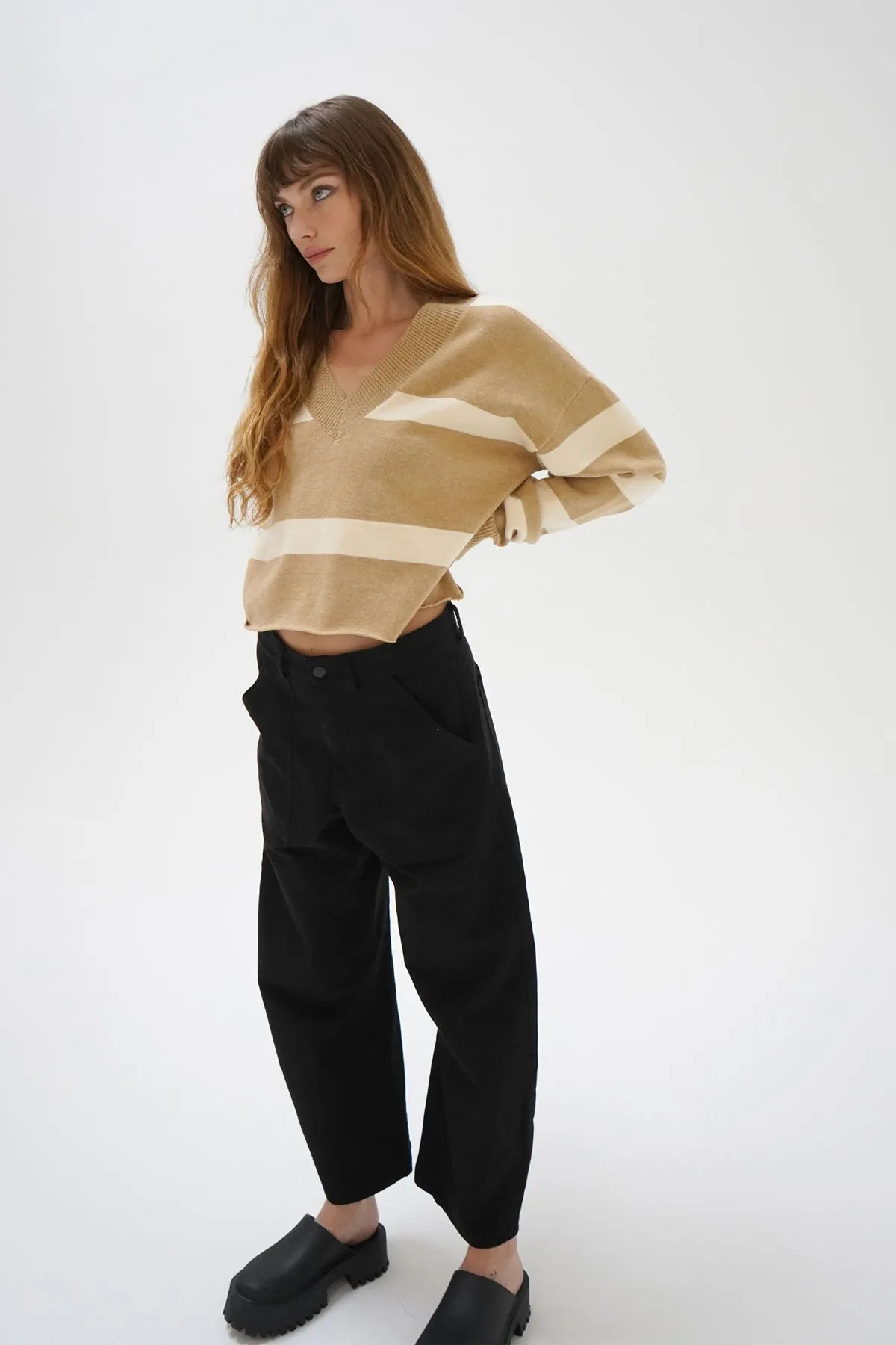 Morjana Sweater - Camel Stripe