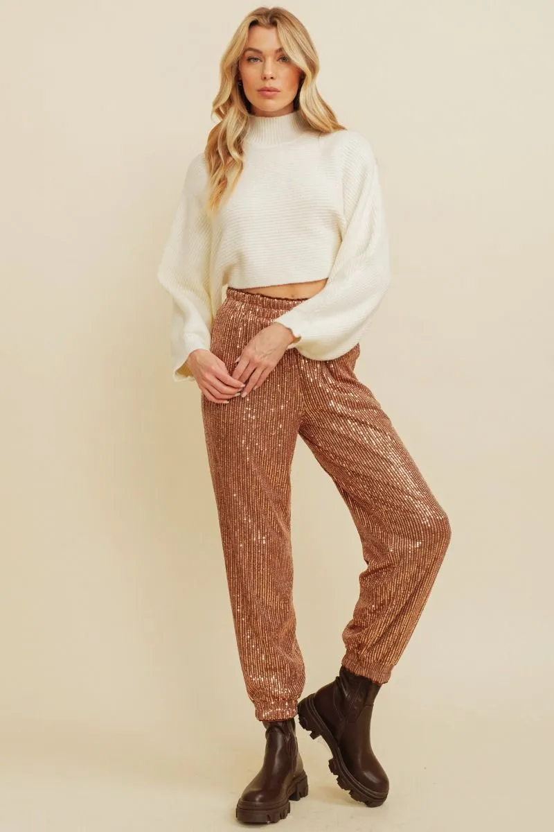 On Trend Cropped Winter White Sweater