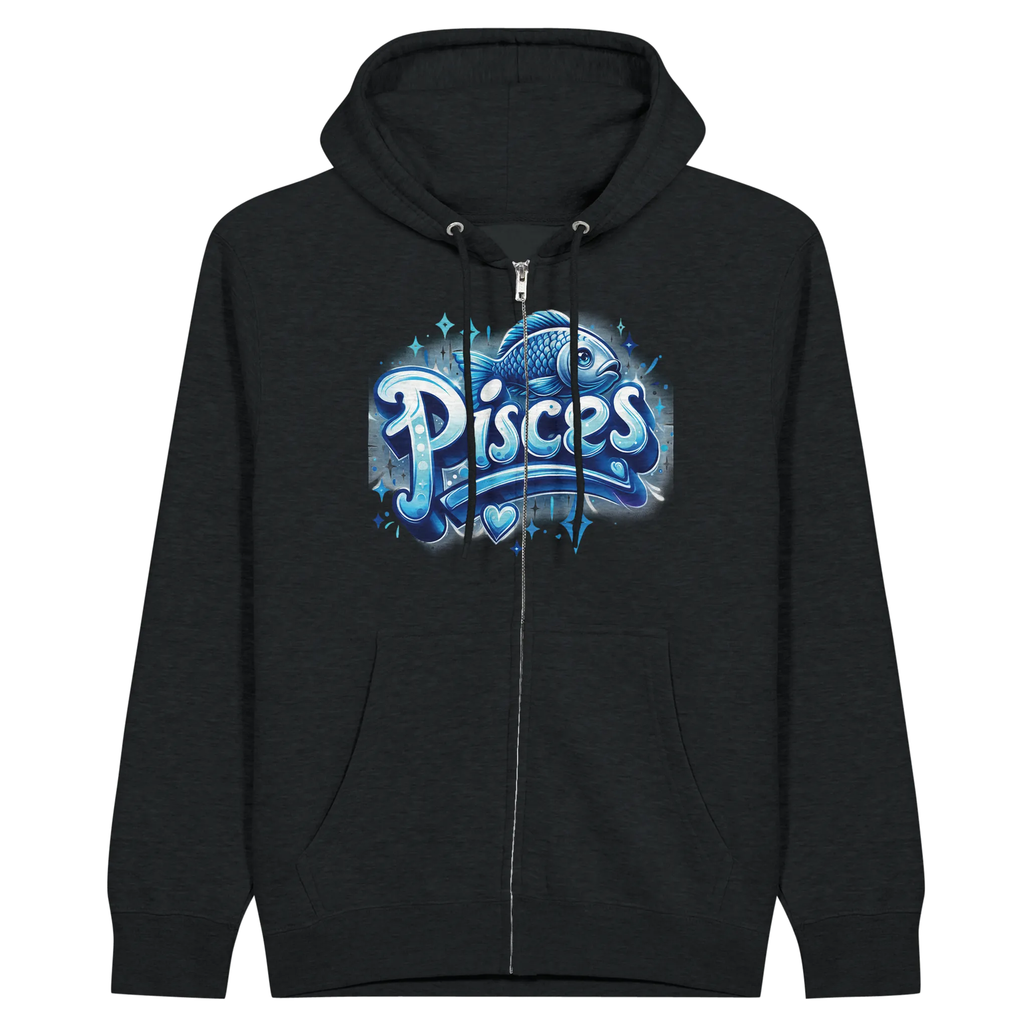 PISCES_ Zodiac Sign/ Premium Unisex Zip Hoodies.